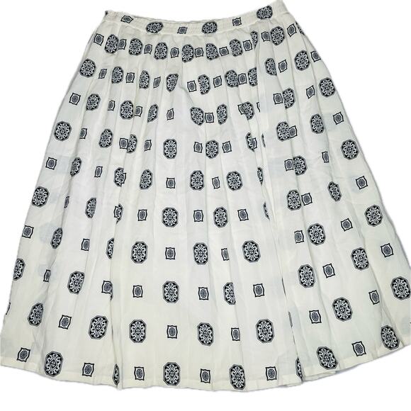 Liz Claiborne Dresses & Skirts - Vintage Aqua Liz Claiborne 80s 90s Rare Skirt – Lined, Printed, Retro Chic